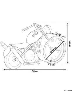 Ur BERNO 30 cm Metal Sort