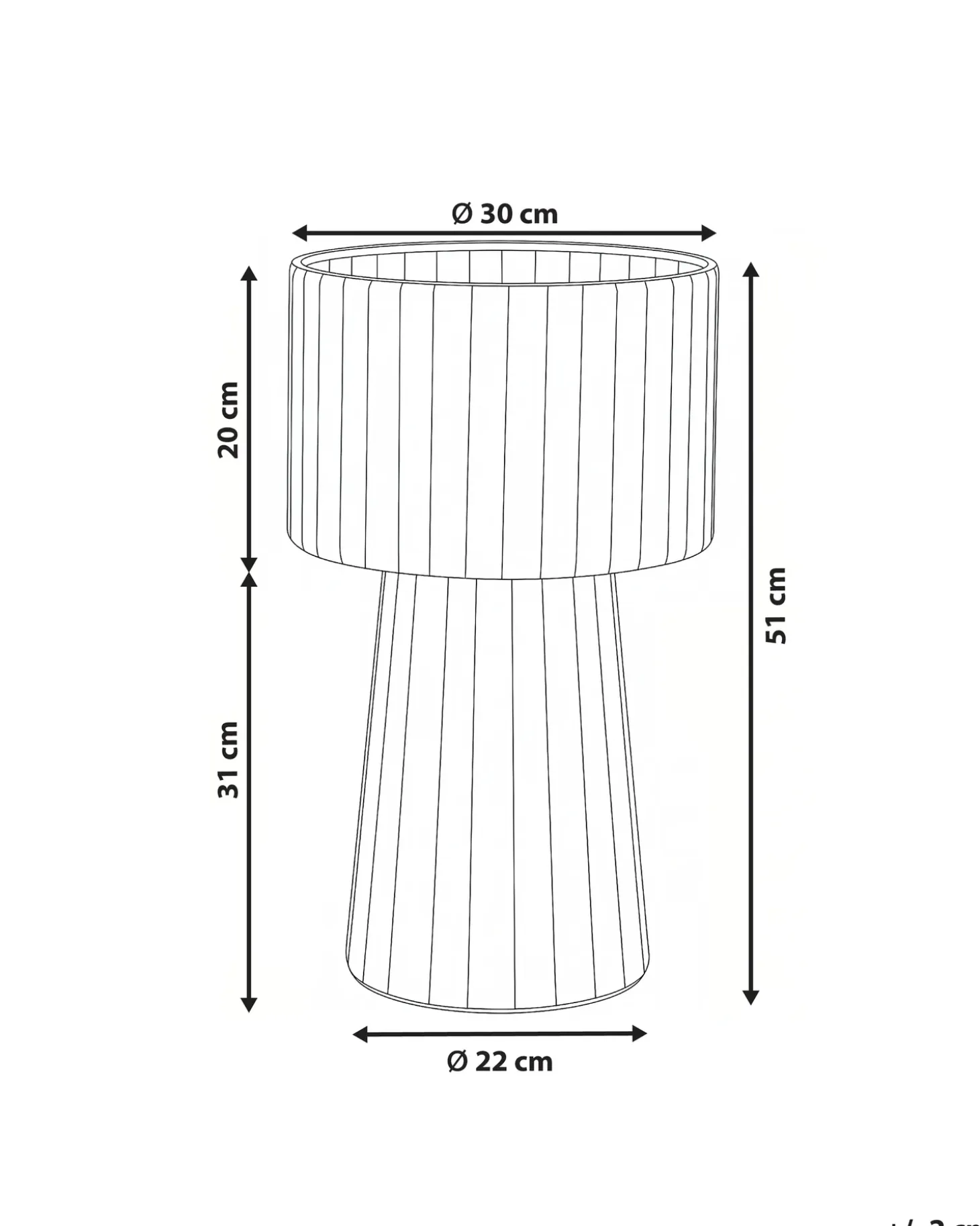 Urtepotte BANE Metal 30 cm Hvid/beige