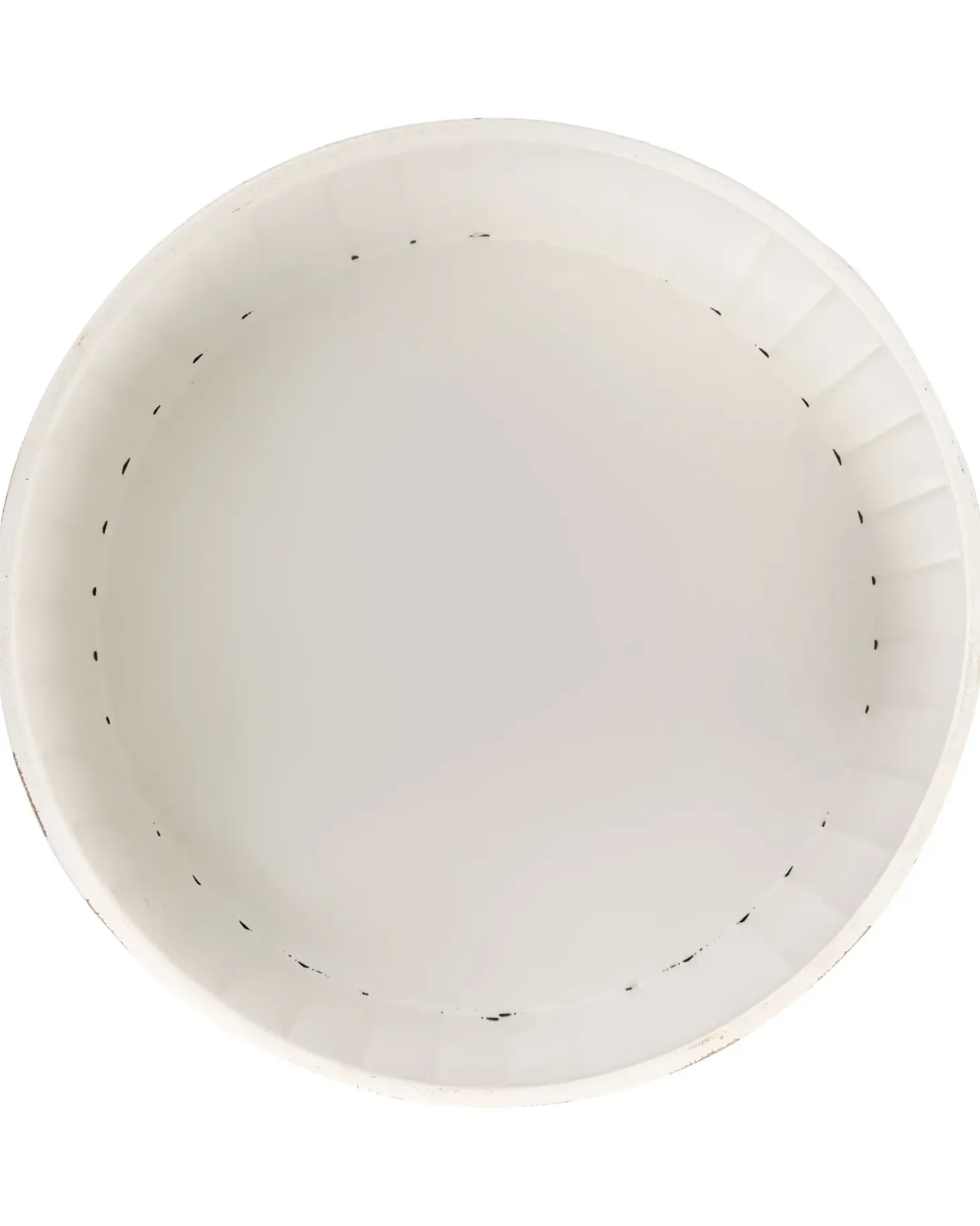 Urtepotte BANE Metal 30 cm Hvid/beige
