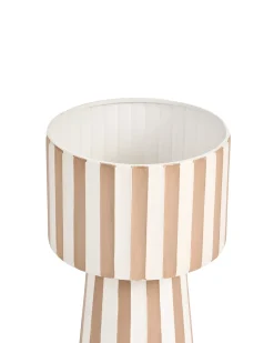 Urtepotte BANE Metal 30 cm Hvid/beige