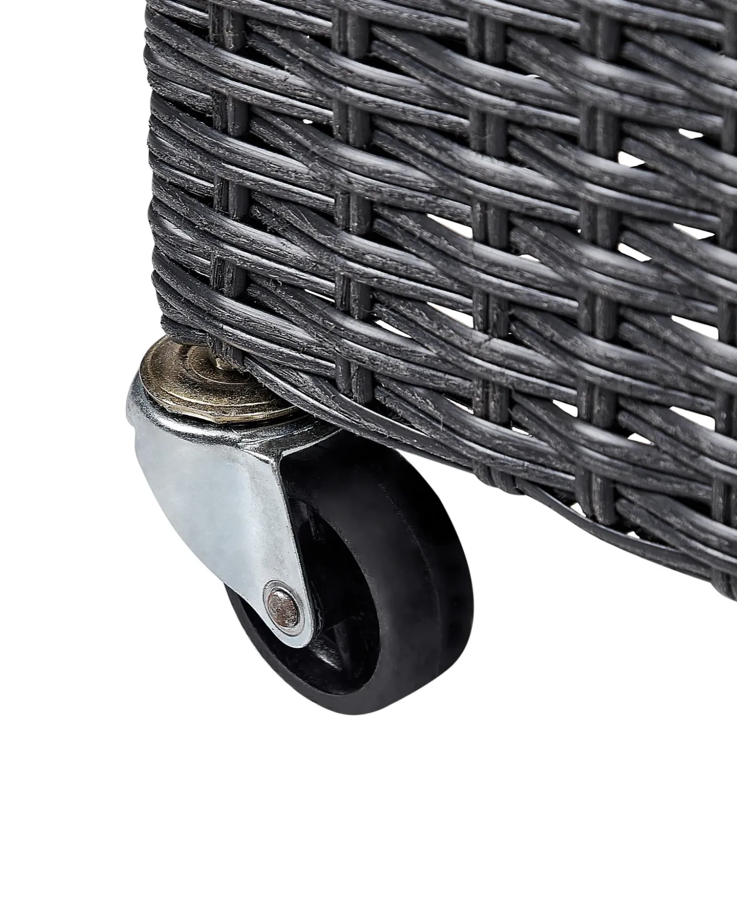 Urtepotte BELLIS 82 cm Sort PE-rattan