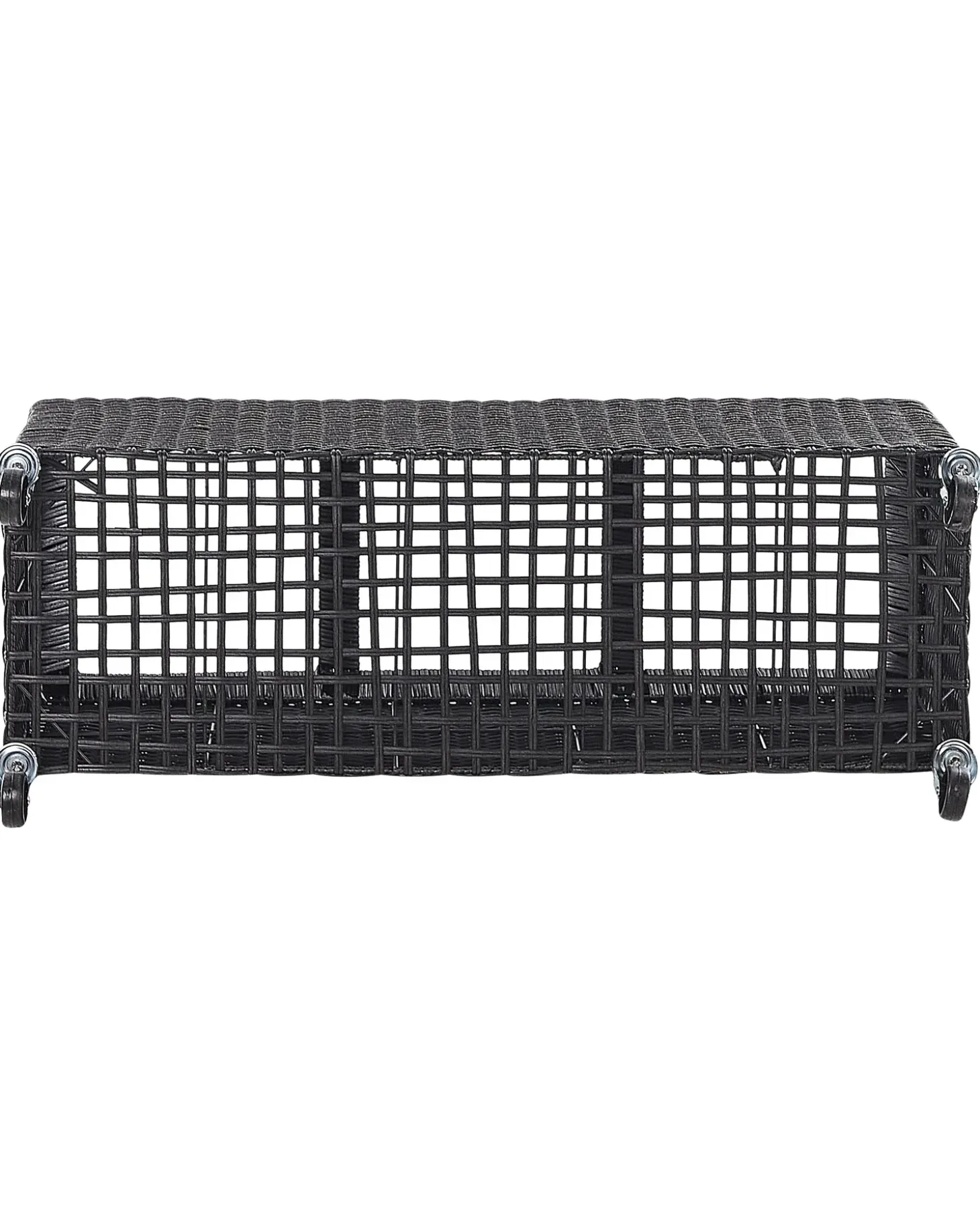 Urtepotte BELLIS 82 cm Sort PE-rattan