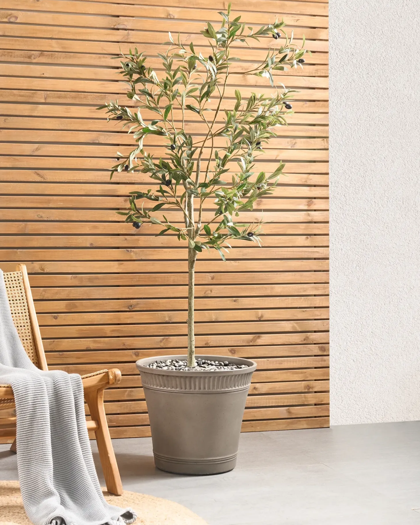 Urtepotte CISTUS 44 cm Grå