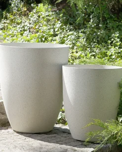 Urtepotte CROTON 43 cm Cremehvid
