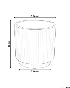 Urtepotte DARIA 30 cm Cremehvid