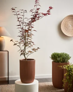 Urtepotte EANTIO 25 cm Brun