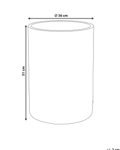 Urtepotte EUCOMMIA 36 cm Grå