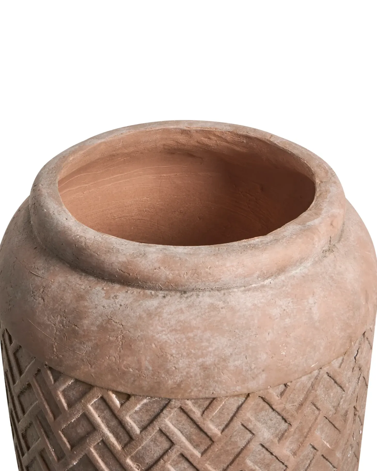 Urtepotte GERAKAS 35 cm Beige