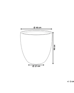 Urtepotte KANNIA 46 cm Grafit