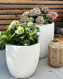 Urtepotte KANNIA 55 cm Hvid