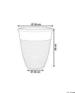 Urtepotte KATALIMA 50 cm Grå