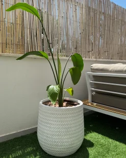 Urtepotte LIVADIA 39 cm Cremehvid
