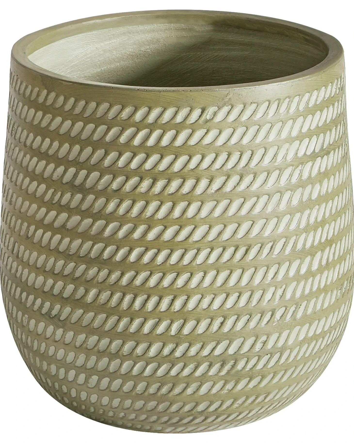 Urtepotte LIVADIA 39 cm Olivengrøn