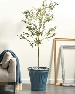 Urtepotte MAIZE 43 cm Blå