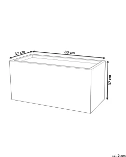Urtepotte MYRA 80 cm Sort