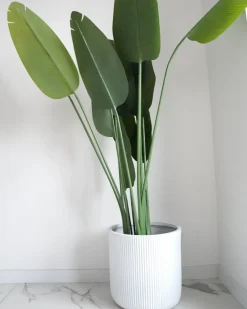 Urtepotte OREOI 37 cm Cremehvid