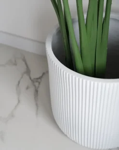 Urtepotte OREOI 37 cm Cremehvid