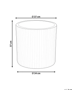 Urtepotte OREOI 37 cm Grafit