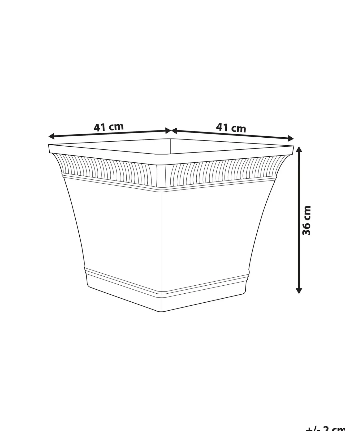 Urtepotte PSATHA 41 cm Ferskenagtig lyserød