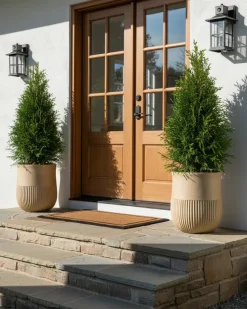 Urtepotte PYLAROS 36 cm Beige