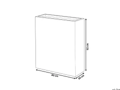 Urtepotte THIMENA 80 cm Sort
