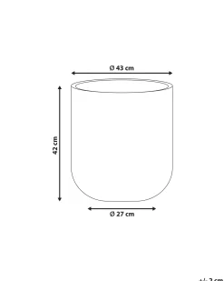 Urtepotte YUHUA 43 cm Sort