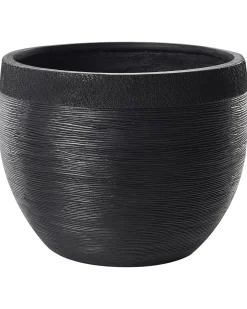 Urtepotte ZAKROS 50 cm Sort