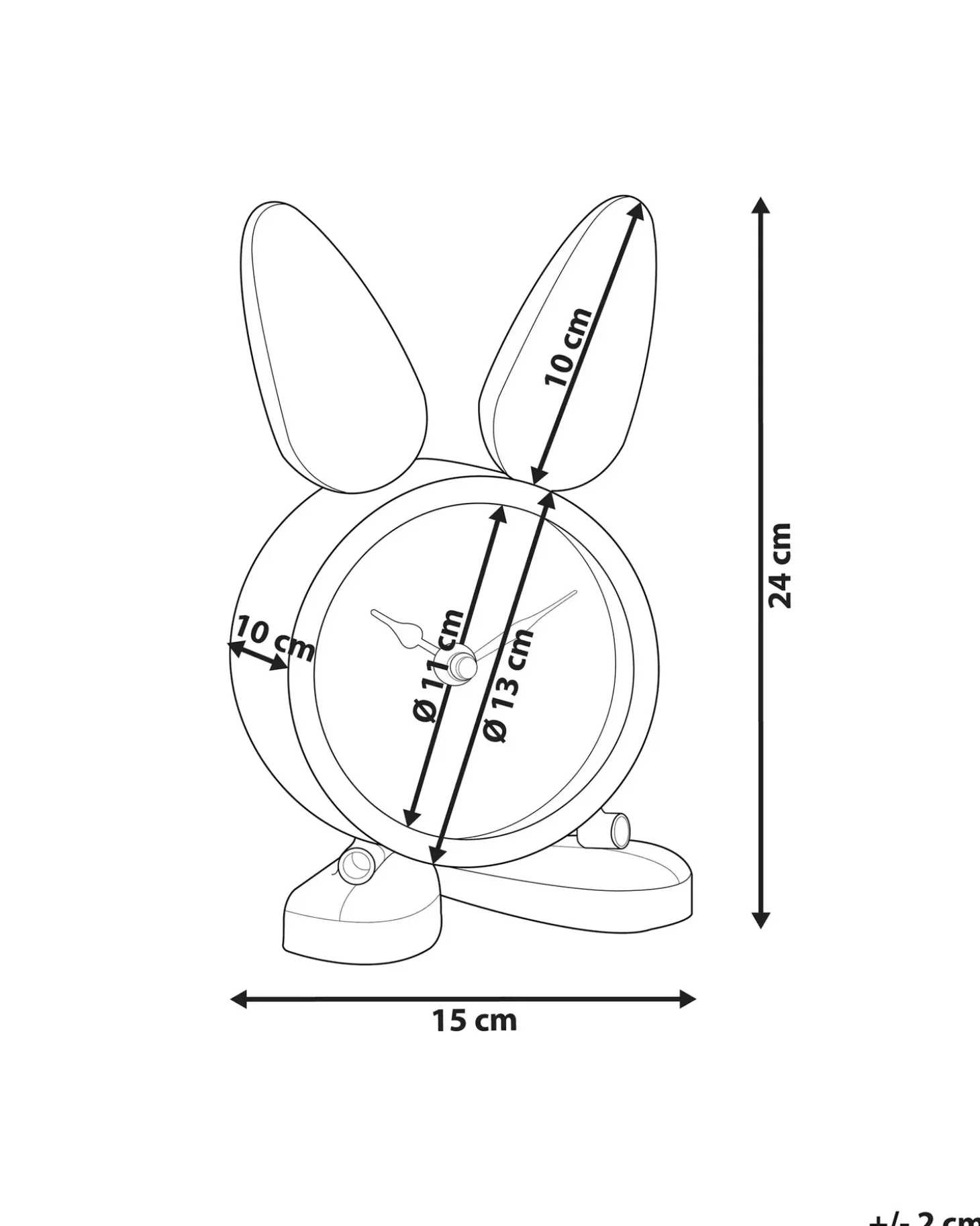 Ur THUSIS 15 cm Metal Sølv