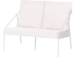 USTICA 4 personers Loungesæt med bord Hvid Metal
