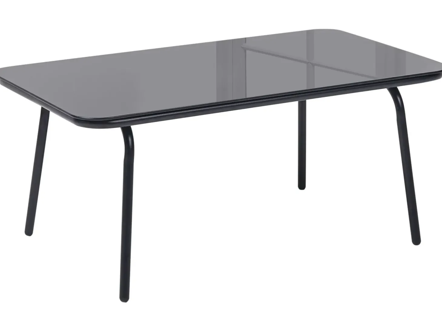 USTICA 4 personers Loungesæt med bord Sort Metal