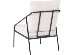 USTICA 4 personers Loungesæt med bord Sort Metal