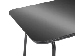 USTICA 4 personers Loungesæt med bord Sort Metal