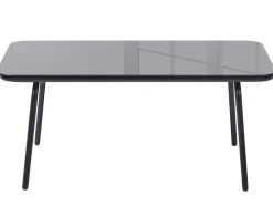 USTICA 4 personers Loungesæt med bord Sort Metal