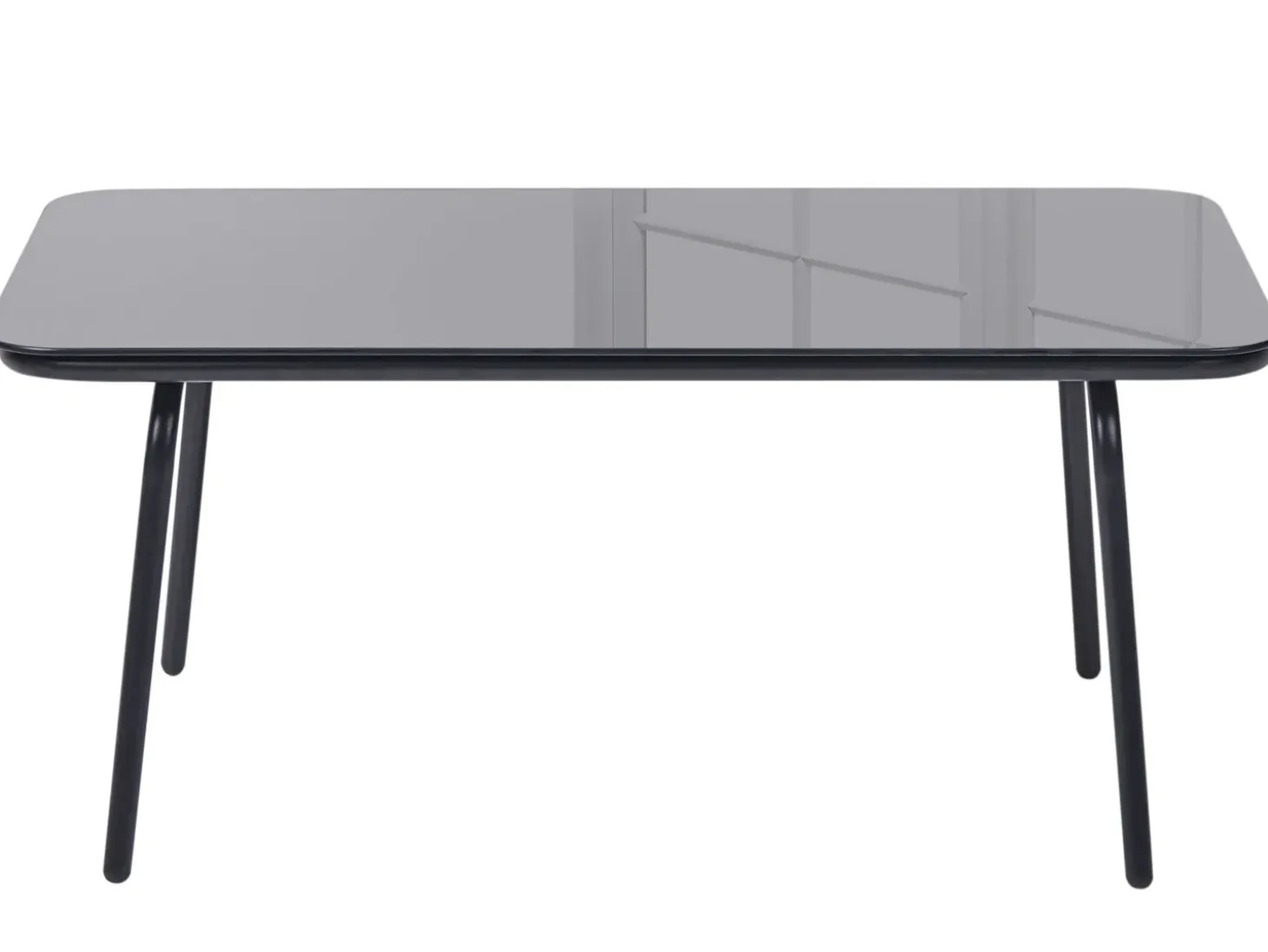 USTICA 4 personers Loungesæt med bord Sort Metal
