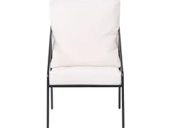 USTICA 4 personers Loungesæt med bord Sort Metal