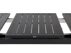 VALCANETTO/BUSSETO 8 personers Havemøbelsæt Sort Metal