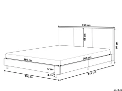 Vandseng Boucle ALBI 180 x 200 cm Beige