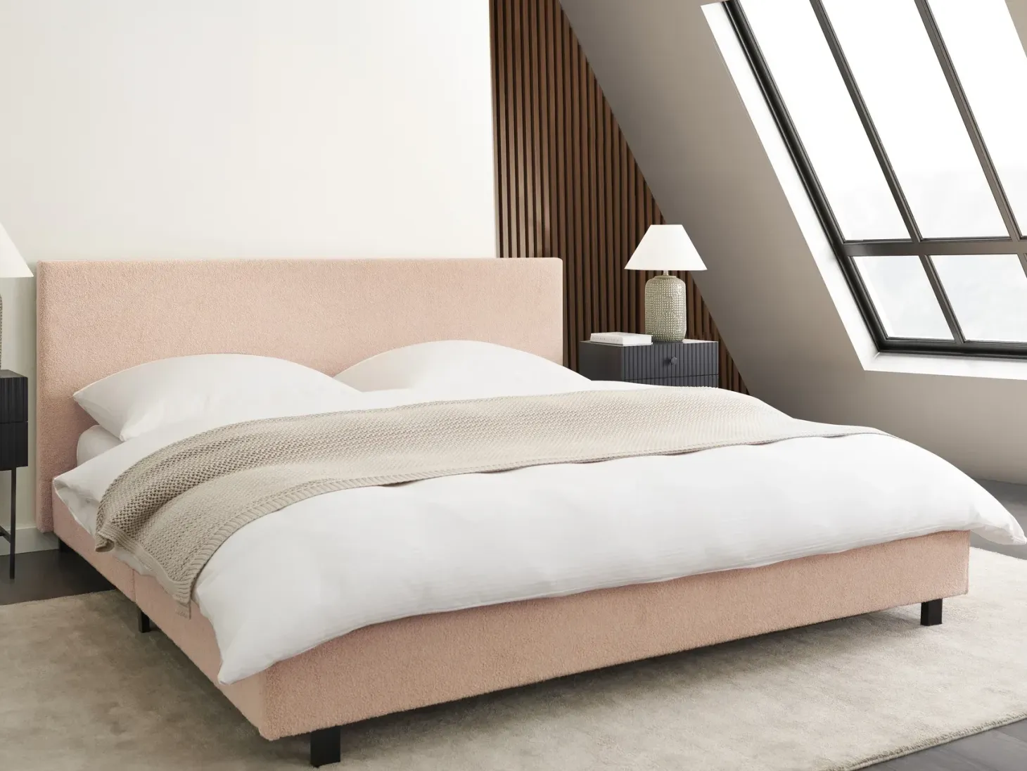Vandseng Boucle ALBI 180 x 200 cm Beige