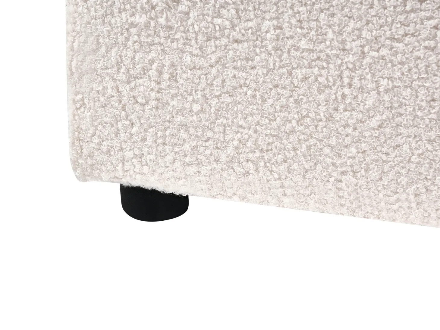 Vandseng Boucle LAVAUR 160 x 200 cm Cremehvid