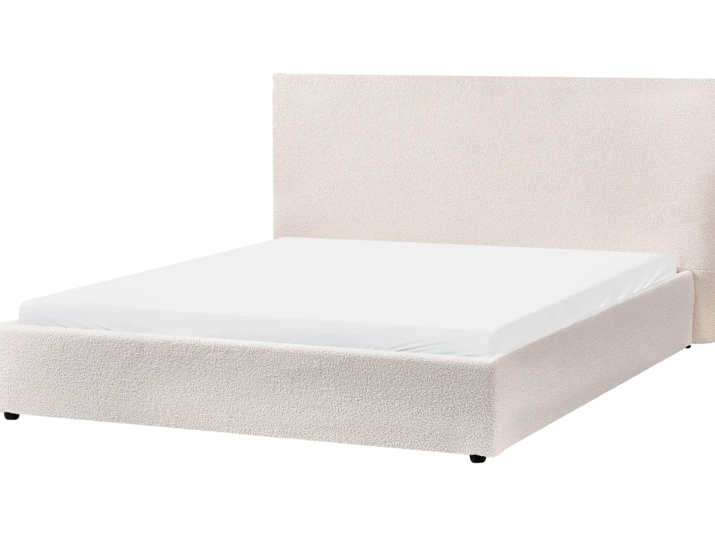 Vandseng Boucle LAVAUR 160 x 200 cm Cremehvid