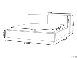 Vandseng Boucle LINARDS 180 x 200 cm Brun