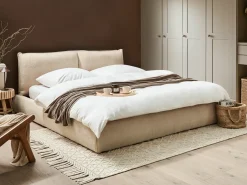 Vandseng Boucle VINAY 180 x 200 cm Lys Beige