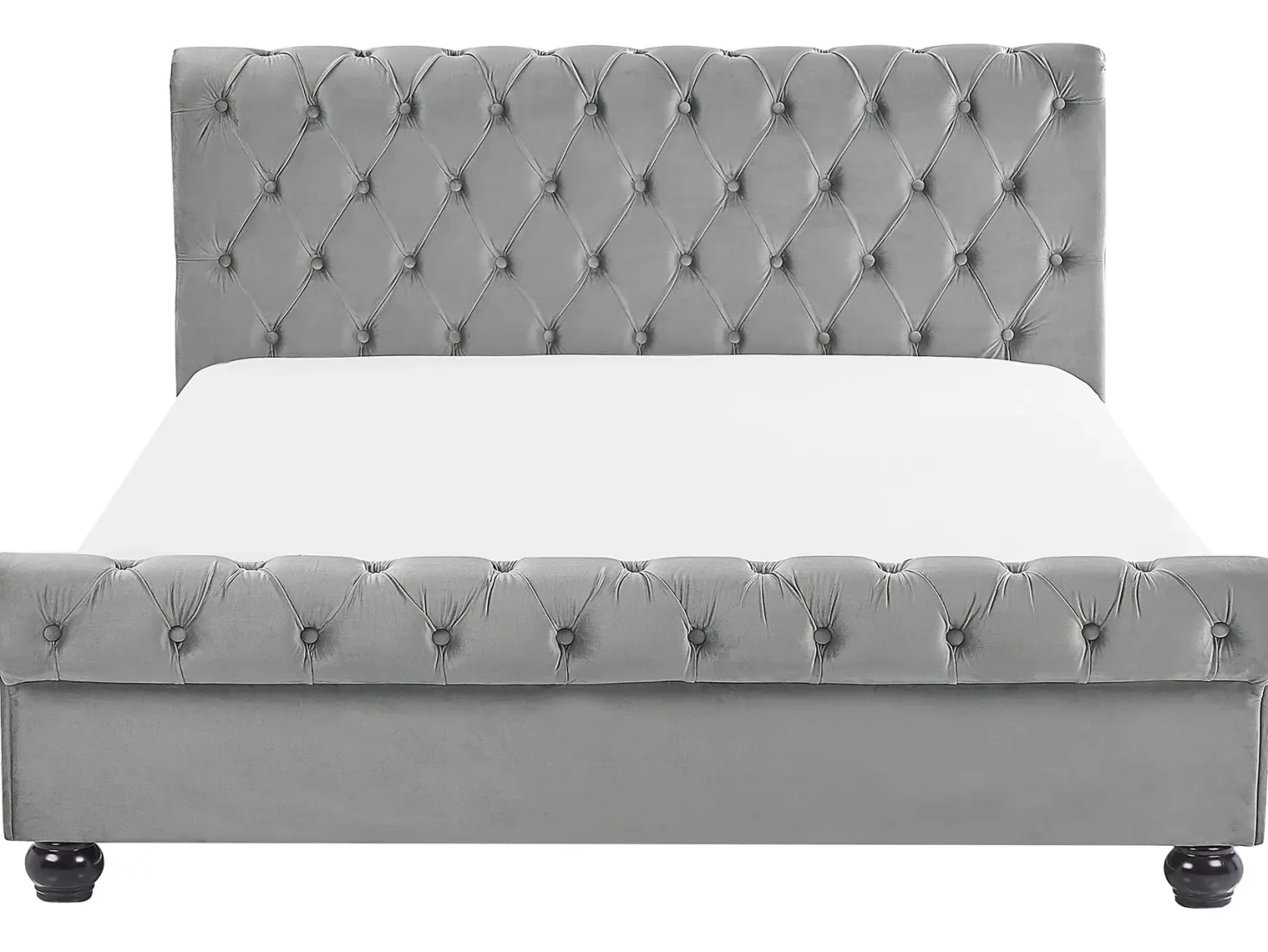 Vandseng Velour AVALLON 180 x 200 cm Grå