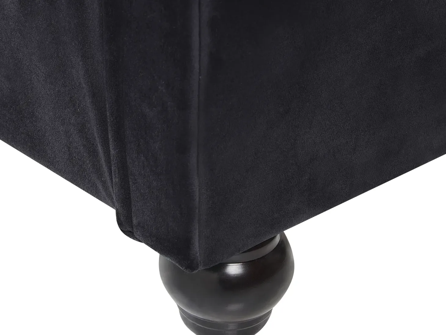 Vandseng Velour AVALLON 180 x 200 cm Sort