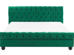 Vandseng Velour AVALLON 180 x 200 cm Smaragdgrøn