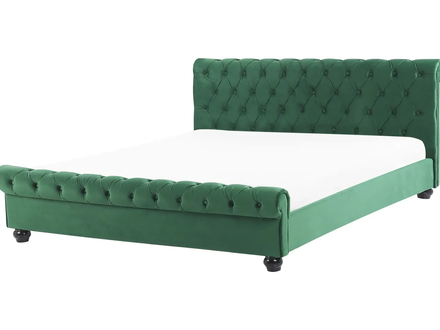 Vandseng Velour AVALLON 180 x 200 cm Smaragdgrøn