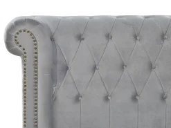 Vandseng Velour CAVAILLON 180 x 200 cm Lysegrå