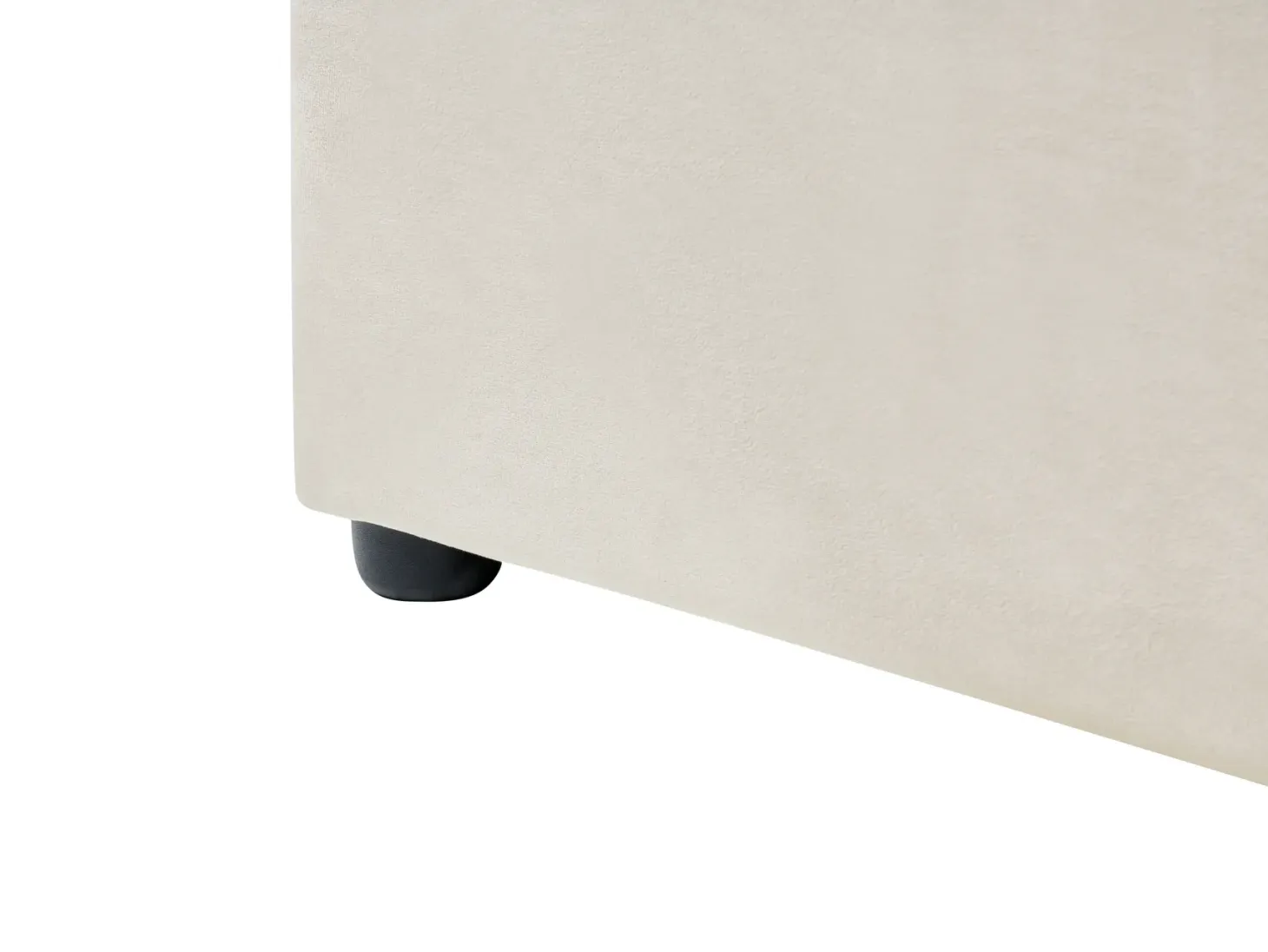 Vandseng Velour LAVAUR 180 x 200 cm Cremehvid