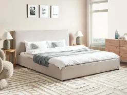 Vandseng Velour LAVAUR 180 x 200 cm Cremehvid