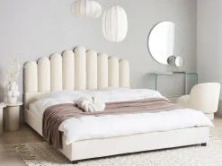 Vandseng Velour VINCENNES 180 x 200 cm Cremehvid